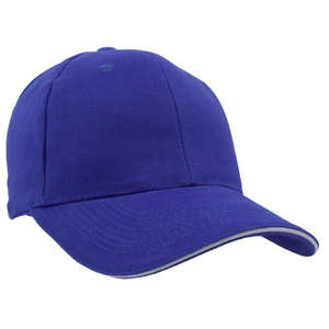 Heavyweight Washed Brushed Twill Sandwich Cap Blue, Royal/White