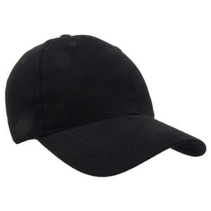 Low-Profile Lightweight Brushed Cotton Twill Cap Black