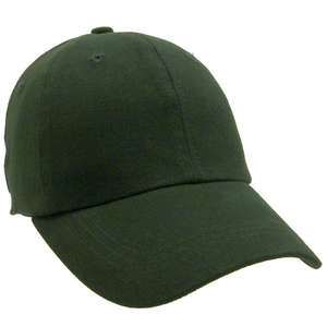 Unconstructed Heavy Brush Cooton Cap Green, Dark