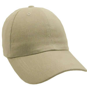 Unconstructed Heavy Brush Cooton Cap Khaki
