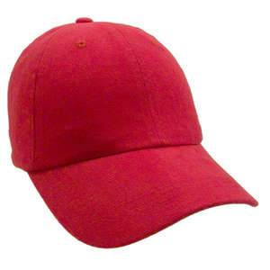 Unconstructed Heavy Brush Cooton Cap Red