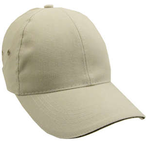 Constructed Lightweight Barushed Cotton Twill Sandwich Cap Stone/Black