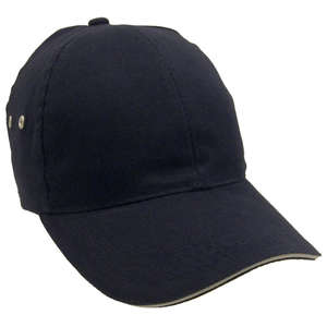 Constructed Lightweight Barushed Cotton Twill Sandwich Cap Blue, Navy/Stone