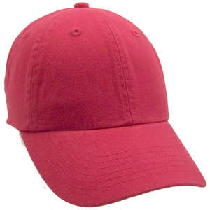 Unconstructed Deluxe Cotton Washed Brushed Cap Strawberry