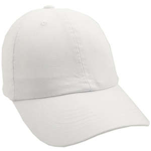 Unconstructed Deluxe Cotton Washed Brushed Cap White