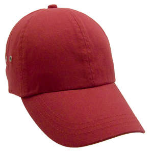 Unconstructed Washed Cotton Twill Polo Cap Red