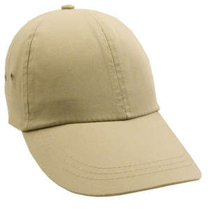 Unconstructed Washed Cotton Twill Polo Cap Khaki