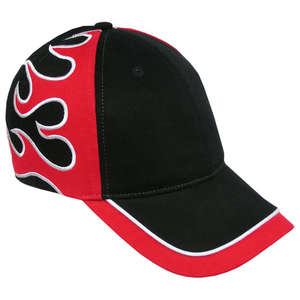 The Indy Cap Black/White/Red