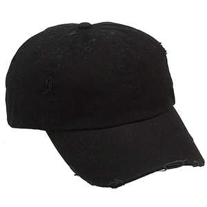 Chino Cap with Abrasion Black