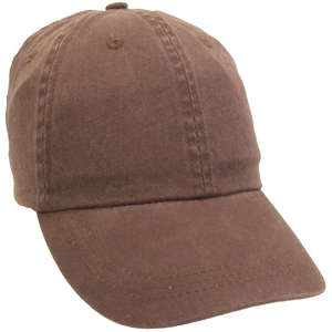 Pigment Dye Washed Cap Brown