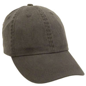 Pigment Dye Washed Cap Black, Charcoal