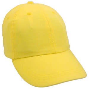 Pigment Dye Washed Cap Yellow, Lemon