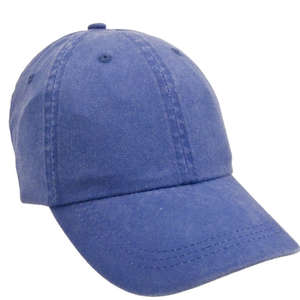 Pigment Dye Washed Cap Blue, Royal