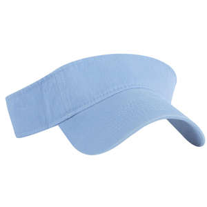 Washed Cotton Twill Visor Blue, Light