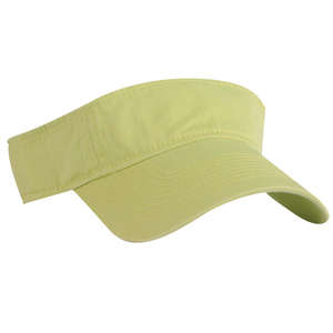 Washed Cotton Twill Visor Green, Lime
