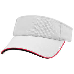 Cool Mesh Double Sandwich Visor White/Red/Black