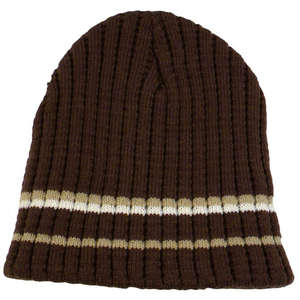 Aspen Beanie Brown/Tan/White