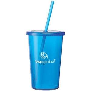 Custom Promotional Sizzle Tumbler with Straw - 16 oz.