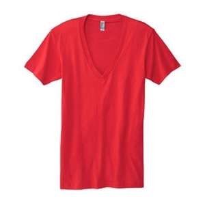 Canvas Unisex 4.2 oz Deep V-Neck T-Shirt - Dark/All