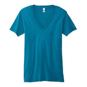 Canvas Unisex 4.2 oz Deep V-Neck T-Shirt - Dark/All