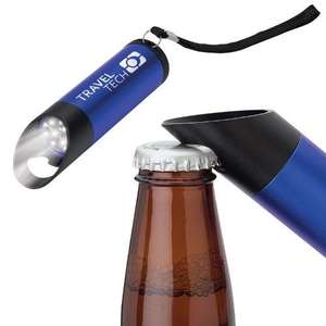 Custom Promotional 9-LED Torch with Bottle Opener
