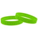 Imprinted Bracelets & Wristlets - Custom Awareness Bracelet - Debossed