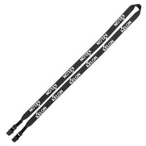 1/2" Polyester Double Bulldog Clip No-Flip Lanyard 