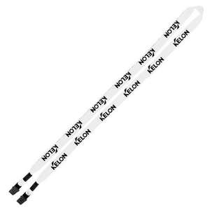 1/2" Polyester Double Bulldog Clip No-Flip Lanyard 