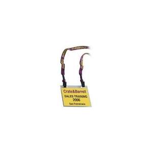 1/2" Polyester Double Bulldog Clip No-Flip Lanyard 