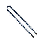 Personalized Lanyards - 1/2" Polyester Double Bulldog Clip No-Flip Lanyard