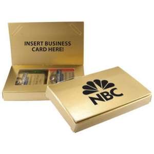 Custom Promotional Business Card Holder with Ghiradelli Squares