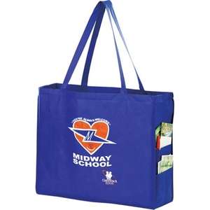 Y2K Tote with Side Pockets Blue, Royal