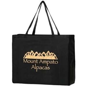 Y2K Tote with Side Pockets Black