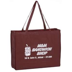 Y2K Tote with Side Pockets Burgundy