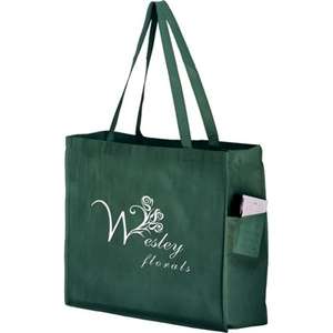 Y2K Tote with Side Pockets Green, Hunter