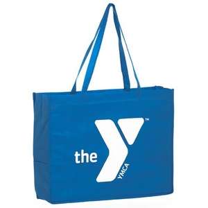 Y2K Tote with Side Pockets Blue, Bright