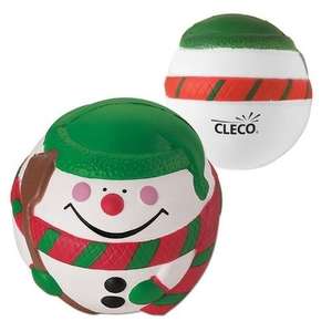 Custom Promotional Snowman Stress Reliever