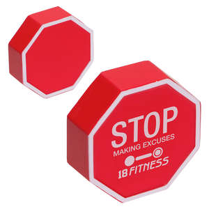 Custom Promotional 2-1/2" Stop Sign Stress Ball