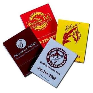 Stock Matchbook 20 Stem One Color Imprint on Stock- Case Pk 2500 