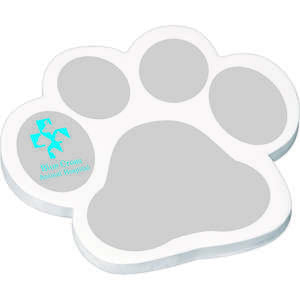 Custom Promotional 4" x 4" Die Cut Adhesive Notepad - 25 sheets