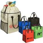 Customized Tote Bags - Non-Woven Drawstring Grocery Tote