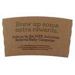 Promotional Drinkware - Kraft Coffee Clutch - For 10-16 oz Cups