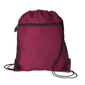 Mesh Pocket Drawcord Maroon