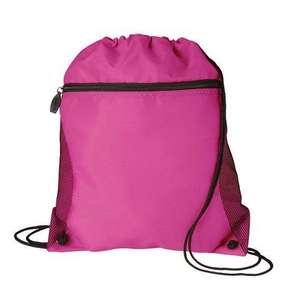 Mesh Pocket Drawcord Raspberry