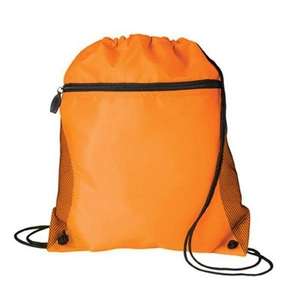 Mesh Pocket Drawcord Orange, Neon