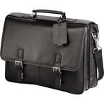 Logo Bags - Kenneth Cole Manhattan Leather Compu-Messenger