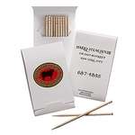 Imprinted Travel & Personal Care Items - Toothpick Booklet 10-Pack