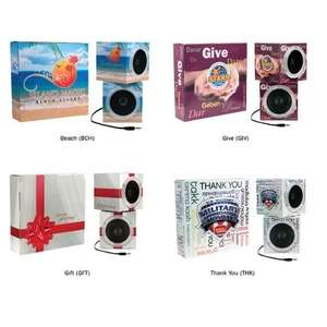 Cube Shape Portable Speakers, Full Color Digital