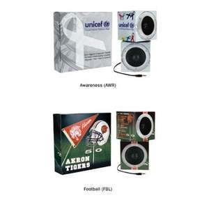 Cube Shape Portable Speakers, Full Color Digital