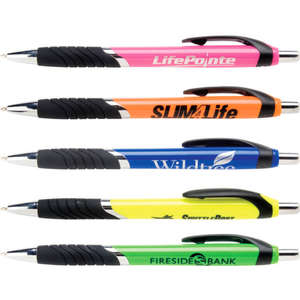 Custom Promotional Calypso Pen with Silver or Black Imprint